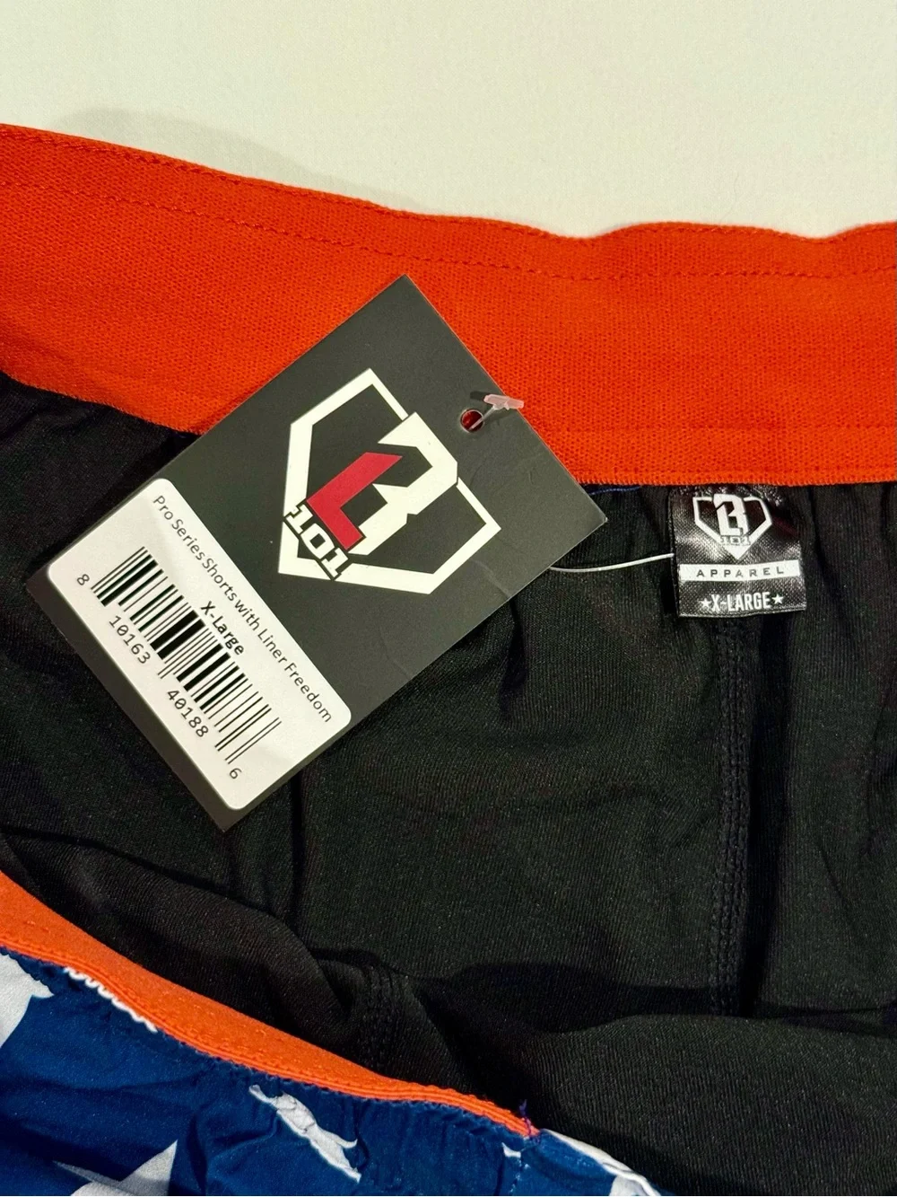 New Baseball Lifestyle 101 Pro Series Shorts Mens XL Freedom Liner Lined Stars
